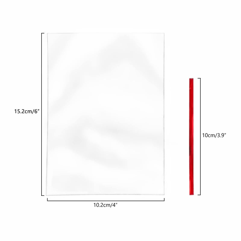 XLSFPY 100PCS Cellophane Bags Clear Plastic Cello Bags 4x6 with 4" Twist Ties 5 Mix Colors - 1.4 mils Thick OPP Treat Bags for Gift Wrapping Packaging Decorations Storage (4'' x 6'') - Image 2